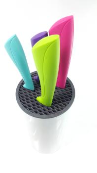 Preview: Messerblock - bestückt - Gusta bunt - 5tlg.